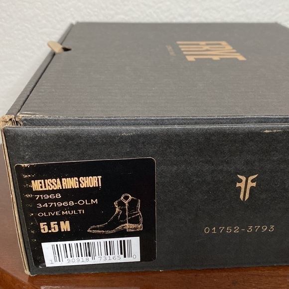 Frye Snake-Embossed Animal Print Melissa Leather Ankle Western Bootie Size 5.5 - Picture 12 of 12